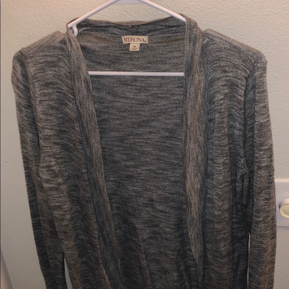 Gray long cardigan sweater from target